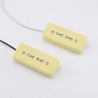 1 Set Original Epiphone P-90 Guitars Pickup Neck And Bridge Cream • £34.37