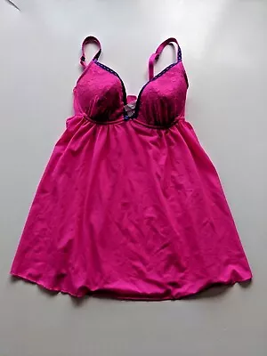 £10.99 • Buy Sorbet Sexy Lingerie Sheer Baby Doll Negligee Nightwear Size 34C Pink