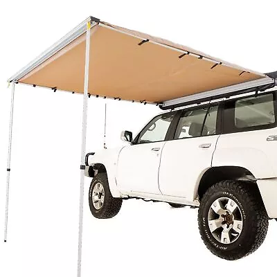 Kings Camping Side Awning Shade 2x2.5m 4WD Rack Roof 4X4 Top Tent Cover Outdoor • $119