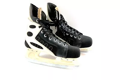 CHICAGO Ice Hockey Skates Mens Size 10 Model IH2001 ~ Black And White NICE COND! • $31.49