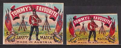 Old Glazed Matchbox Labels Austria Tommy's Favourite • $4.99