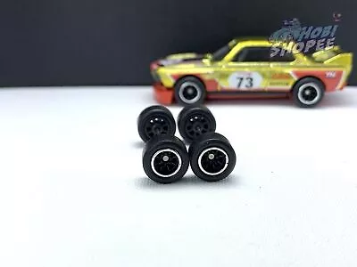 R340 Hot Wheels 1/64 Set Watanabe Black Line Chrome 10mm Long REAL RIDERS • $8.55