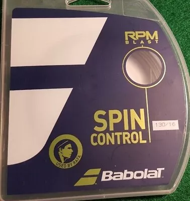 New Babolat Rpm Blast Spin Control 130/16 Tennis String!!! Black Pack!!! • $17.95