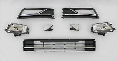 New Front Bumper Side Center Lower Grille Fog Lamp 7pc Kit Fits 2016-19 Passat • $116