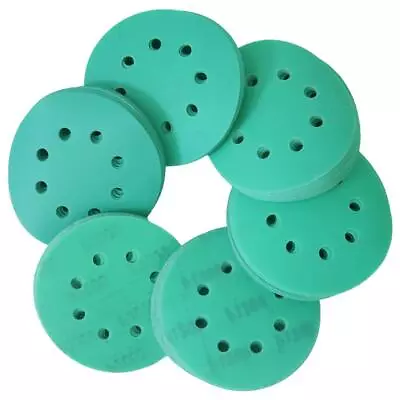 5 Inch 125mm Wet And Dry Sanding Discs Sandpaper Film Pads 400-2000 GRIT 8 Hole • £20.69