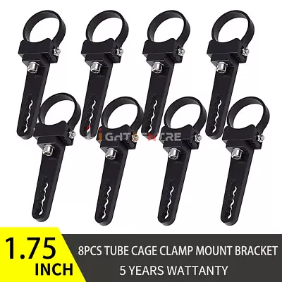 8x Fit Polari Can-am 1.75 Inch Roll Cage Bull Bar Bumper Light Tube Mount Clamps • $37.99