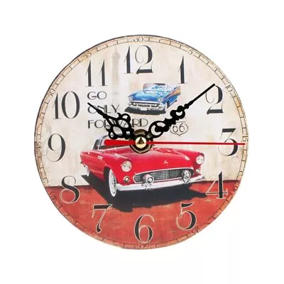 Retro Wall Clock Decorative Wall Clocks Vintage Clock Modern Wall Clocks Rust... • $15.26