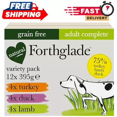 Forthglade Complete Natural Wet Dog Food Grain Free With Vegetables Variety Pack • £17.89