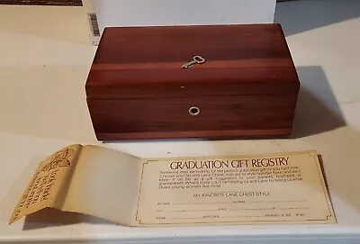 Vintage Lane Mini Cedar Chest Wood Keepsake Box. ANN LEN'S FREMONT OHIO • $10
