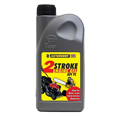 2 Two Stroke Engine Oil 1l Litre For Chainsaw Strimmer Brushcutter Cut Off Saw • £7.95