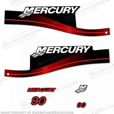 Fits Mercury 90hp ELPTO Series 1999-2006 Decal Kit (Red) • $94.95