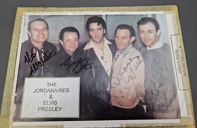 Elvis Presley Backing Singers 'The Jordanaires' HAND SIGNED AUTOGRAPHS • $80.90