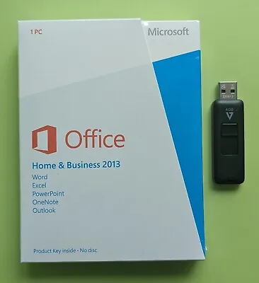 Microsoft Office 2013 Home And Business Product Key Card With USB SEALED • $74.54