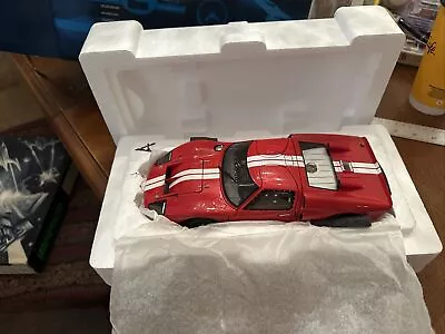 Exoto 1966 Ford GT40 RARE Red NO # NUMBER W/ White Stripes DieCast Metal 1:18 • $499