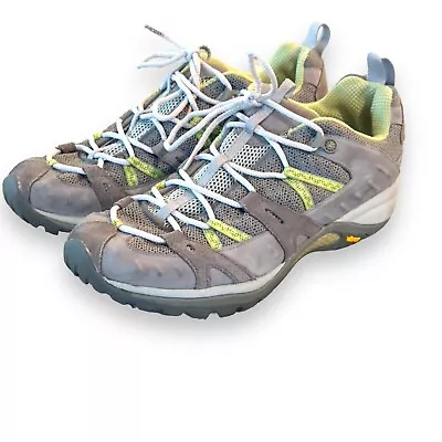 Merrell Siren Women Sz 10 Sport Shoes Gray Green Athletic Hiking Sneakers J13050 • $30.54