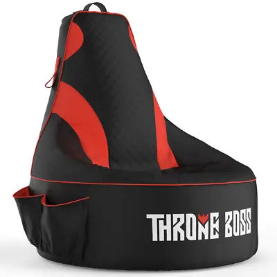 Throne Boss Gaming Bean Bag Chair (Adult_Red) • $155
