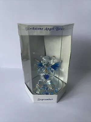 £8.99 • Buy Mayflower Glass Birthstone Angel Bear Gold Plated September 