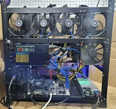 Crypto Mining Rig With 7 GPUs 10slots • $1950