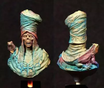 1/10 BUST Resin Model Kit Undead Warrior Mummy Unpainted ! • $30.22