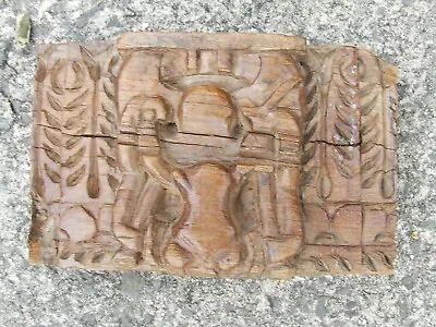£7.50 • Buy Antique Carved Reclaimed Wooden Panel