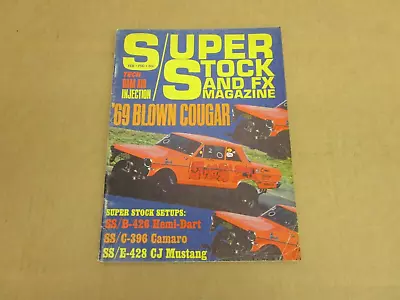 SUPER STOCK FX Magazine February 1969 Custom Street Drag Racing Cougar Mustang • $8