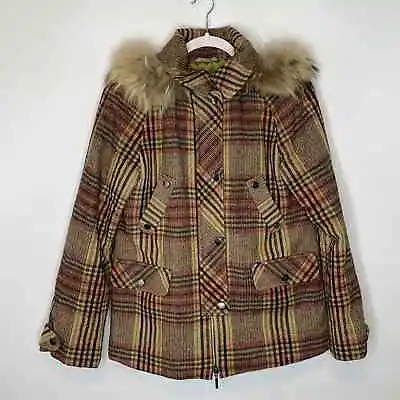 $225 • Buy M Missoni Plaid Virgin Wool Blend Coat EUC Size 6