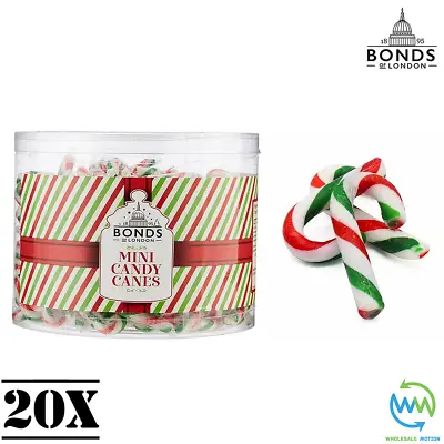 20 X Mini CANDY CANES Christmas PEPPERMINT Flavour RETRO SWEETS 5g Xmas Mint UK • £3.79