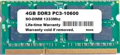4GB DDR3 SODIMM IBM-Lenovo Lenovo B470 B550 B560 B570 B575 C320 G460 Ram Memory • $12.99