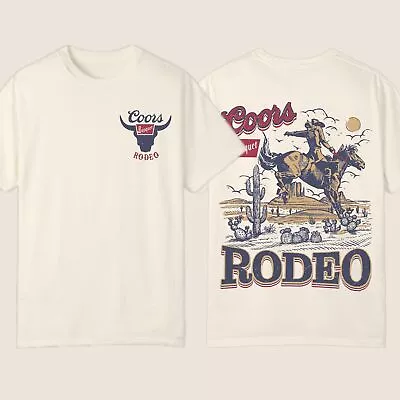 Coors Rodeo Vintage Graphic T-Shirt Retro Cowboy Shirt Oversized Coors T-Shirt • $25.99