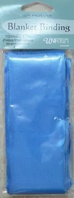 £3.41 • Buy Blanket Binding 100mm X 4.1m, BLUE, 100% Polyester, Uni-Trim