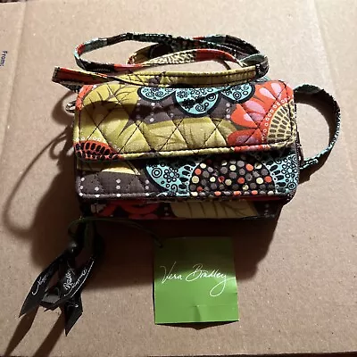 Vera Bradley All In One Crossbody Or Wallet Removeable Straps Flower Shower NWT • $30