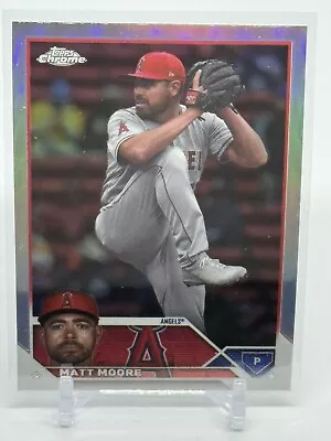 2023 Topps Chrome Update Matt Moore USC133 Refractor Los Angeles Angels • $0.99