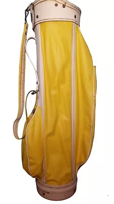 Vintage Bright Yellow Womens Macgregor Golf Bag • $171.31