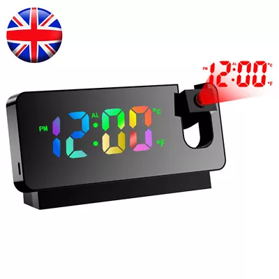 £8.88 • Buy Led Smart Digital Alarm Clock Projection Temperature Projector Lcd Display Time