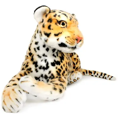 40CM Large Giant Wild Animal Tiger Teddy Leopard Soft Plush Stuffed Toy AUD • $26.19