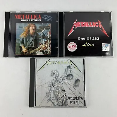Metallica 3xCD Lot Very RARE Concert / Garage Recordings Lot #1 • $69.99