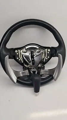 11 Nissan Maxima Steering Wheel Black Leather  With Paddle Shifter Red Stitching • $199