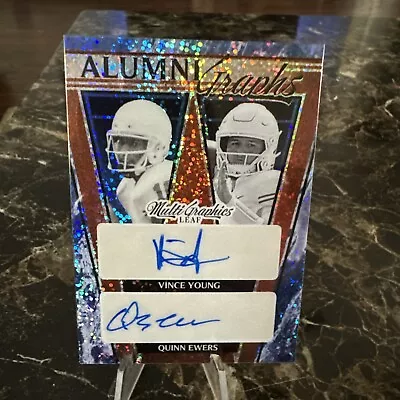 2023 Quinn Ewers/Vince Young Dual Auto RC #d 2/8 Leaf Multi Graphs Alumni Orange • $85