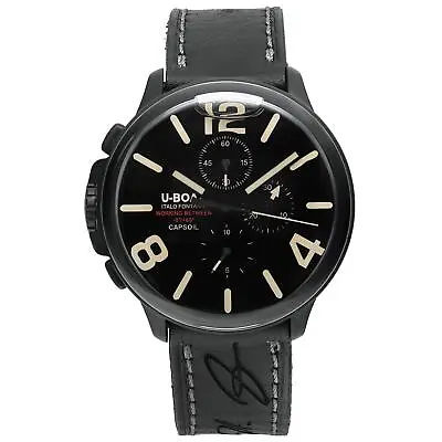 U-Boat Capsoil 45mm DLC Coated Steel Black Dial Men Watch 8108  • $1599