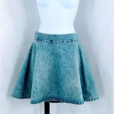 Gap 1969 Denim Stonewashed Mini Circle Flare Skirt • $19