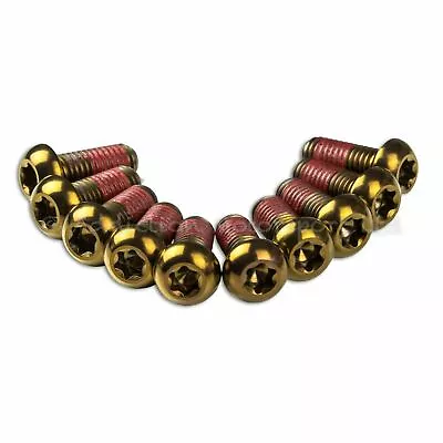 10x MV Agusta Brutale 1090RR Bronze Titanium Front Disc Rotor Bolts Screws • $54.75