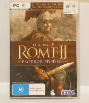 Total War Rome 2 II Emperor Edition PC Game 3 Disc 2013 Sega Strategy Ancient • $11.99