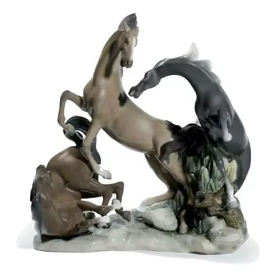 NEW IN BOX Lladro 8619 Horses' Group Sculpture • $2900