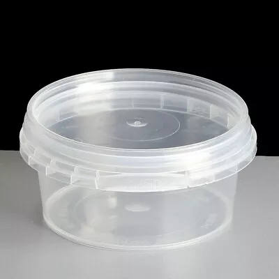 Round Tamper Evident Containers With Lids 60ml To 1000ml • £1.44