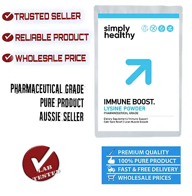 Simply Healthy Lysine 100g Unflavoured Pharmaceutical Grade Premium Quality  • $20.95