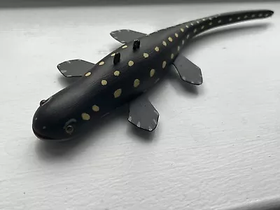 Master Carver Manfred Scheel Hand Carved And Painted Gecko Lizard W/ Glass Eyes • $49.99