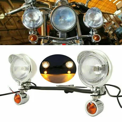 Passing Light Bar & Turn Signals For Yamaha V-Star Vstar V Star XVS 1100 Custom • $69.99