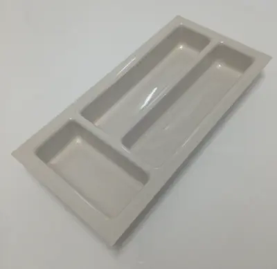 Cutlery Tray 3 Section Small Narrow Ivory 365mm X 180mm X 45mm Caravan Motorhome • £11.70