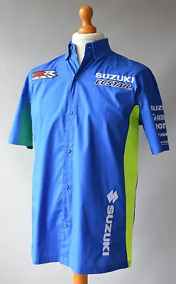 Men's Blue Team Suzuki Official Merchandise Short Sleeved Shirt Size Medium. • $21.46