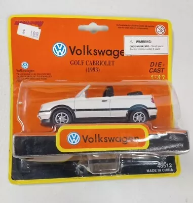 Volkswagen VW Golf Cabriolet 1993 White Diecast 1:43 Ray 48519 • $29.99